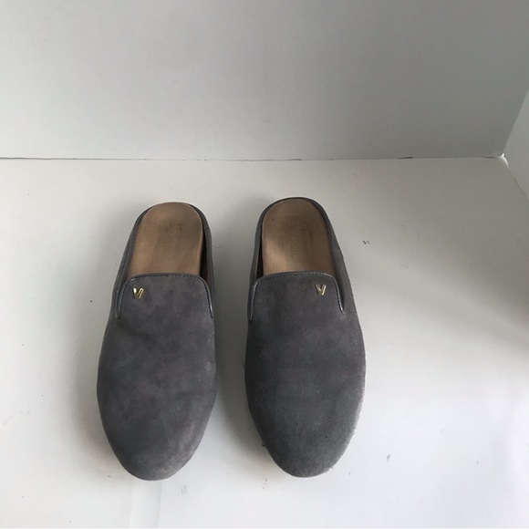 Vionic Womens Carnegie Black Suede leather Slip On Mules Size